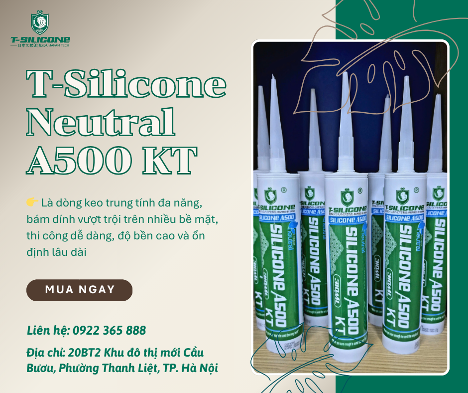 SỬ DỤNG KEO T-SILICONE